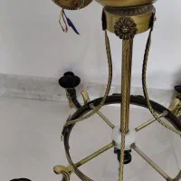 لوستر برنجی ۲ عدد ۴ شاخه
