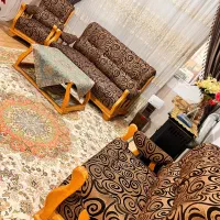 مبلمان هفت نفره چوب گردو