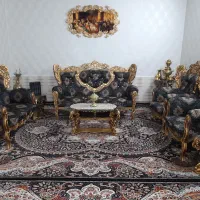 مبل ۷ نفره سلطنتی|مبلمان خانگی و میز عسلی|بروجرد, |دیوار