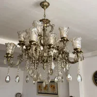 لوستر 15 شعله و بوفه معرق بزرگ