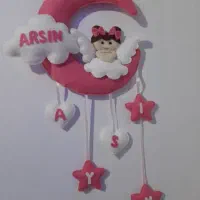 اویز در و عروسک نمدی