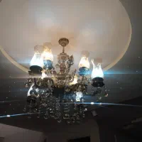 یه جفت لوستر برنجی ۴شاخه|لوستر و چراغ آویز|اردبیل, |دیوار