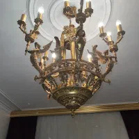 لوستر ۱۵شعله برنز ابکاری