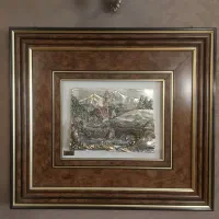 دو عدد قاب ایتالیایی پلی‌ استر در حد نو