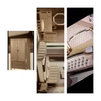 سرویس خواب ۲ نفره به همراه میز آرایش و کمد