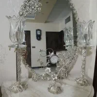آیینه شمعدان برنجی