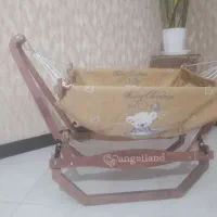 تخت گهواره چوبی جمع شو|تخت و سرویس خواب|گلستان (تهران), |دیوار