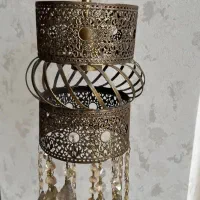 لوستر جفت جنس برنج ولوستر اشپز خانه|لوستر و چراغ آویز|قزوین, |دیوار