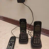 دو عدد تلفن بی سیم نو و اصل پاناسونسک