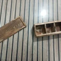 ۱۰ عدد سینی قهوه خوری چوبی