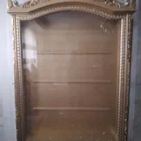 میز نهارخوری تک وویترین منبت