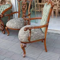 مبل کلاسیک استیل دسته چوبی چپندر قاب دار|مبلمان خانگی و میز عسلی|تهران, بهارستان|دیوار