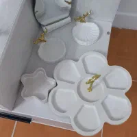 شمع گل دست ساز سازهی سنگی هفت سین باکس گل|گل مصنوعی|گلستان (تهران), |دیوار