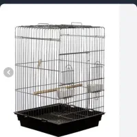 2تا قفس پرنده و2تا لانه و تعدادی وسایل پرنده