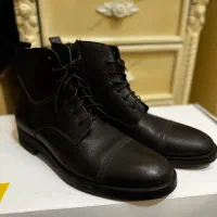 بوت چرم قهوه ای سوخته اورجینال ترک ۴۳