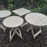 میز و صندلی تاشو چوبی|میز و صندلی غذاخوری|لولمان, |دیوار