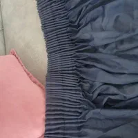 پرده حریر ساده یا آستری پرده گل دار وپرده سورمه|پرده، رانر، رومیزی|شاهینشهر, عطار|دیوار