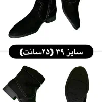 نیم بوت سایز ۳۹ اصل مشکی ۲۵ سانت