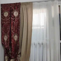 پرده پذیرایی  و اتاق