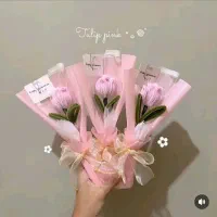 دسته گل لاله تزئینی