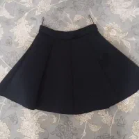 دامن کوتاه صورتی و مشکی