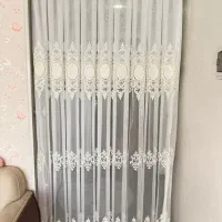 فروش فوری- پرده حریر|پرده، رانر، رومیزی|شاهین‌شهر, شهرک ردانی پور|دیوار