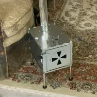 چادر ۱۲نفره اسکلت فلزی همراه با بخاری هیزمی تاشو|کوهنوردی و کمپینگ|مشهد, الهیه|دیوار