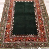 سه متری قشقایی سبز سه ترنج قشقایی گل ابریشم قالیچه|فرش|تهران, حر|دیوار