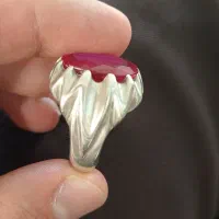 انگشتر نقره یاقوت|جواهرات|تبریز, |دیوار