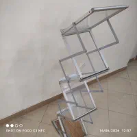 جای بروشور نمایشگاهی لوکس 3 بعدی آلومینیومی  شیشه
