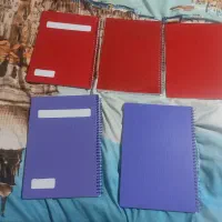 ۵ عدد دفتر مشق خط دار ساده نو.