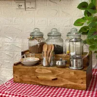 استند چوبی اشپز خانه تا لوستر های چوبی