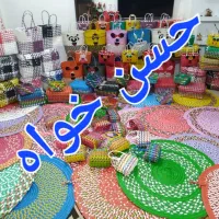 بافت کارهای تسمه ای پلاستیکی|عمده‌فروشی|آستانه اشرفیه, |دیوار