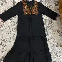 مانتو عبایی جلو بسته یا ساحلی قد بلند فیری تا۴۴|لباس|محمدیه-قزوین, |دیوار