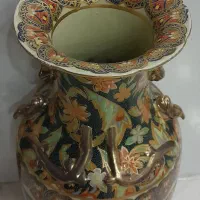 گلدان طرح کار شده ژاپنی