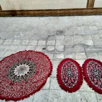 فرش دایره ای قرمز،پادری و موکت