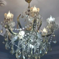لوستر ۶ شعله ای|لوستر و چراغ آویز|کرج, دهقان ویلا|دیوار