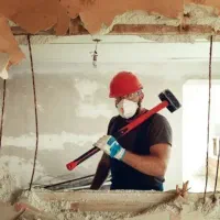 تخریب انواع کاشی گچ دیوار بتن