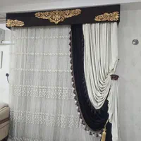 پرده سالن پذیرایی بدون کتیبه|پرده، رانر، رومیزی|اهواز, کوی باهنر|دیوار
