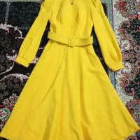 لباس مجلسی شیک زرد قناری