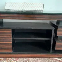 میز تلویزیون دوتیکه MDF با کشوی ریلی
