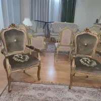 سرویس مبل ۷نفره به همراه میز وسط|مبلمان خانگی و میز عسلی|تهران, سید خندان (جلفا)|دیوار