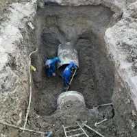 لوله کشی آب فاضلاب ازبیرون منزل تا شبکه اصلی