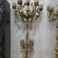 لوسترزمینی کنارسالنی برنزاصل|لوستر و چراغ آویز|کبودرآهنگ, |دیوار