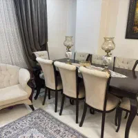 مبل کلاسیک 7 نفره با ناهار خوری 8 نفره و ویترین|مبلمان خانگی و میز عسلی|کرج, فاز ۴ مهرشهر|دیوار