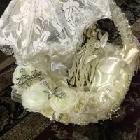 سبد غنچه عروس  دو عدد سایز بزرگ و یکی کمی کوچکتر|صنایع دستی و سایر لوازم تزئینی|تهران, سلسبیل جنوبی|دیوار
