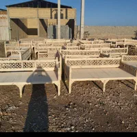 تخت شاه نشین چوبی M/66|مبلمان خانگی و میز عسلی|اصفهان, هفتون|دیوار
