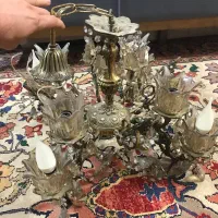 لوستر برنجی|لوستر و چراغ آویز|اراک, |دیوار