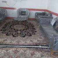 فروش مبل ده نفره ی صدفی|مبلمان خانگی و میز عسلی|بندر دیر, |دیوار