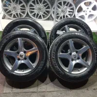 رینگ ولاستیک سایز ۱۵ پنج پر ایتالیایی کروم|قطعات یدکی و لوازم جانبی|فولادشهر, مسکن مهر فولادشهر|دیوار